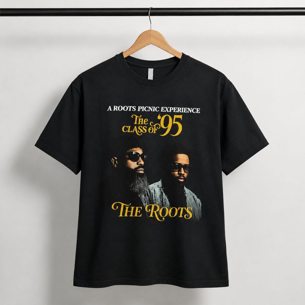 The Roots Class of 95 Tour Shirt NWOT Rap Hip Hop Concert Graphic Tee Black 2XL